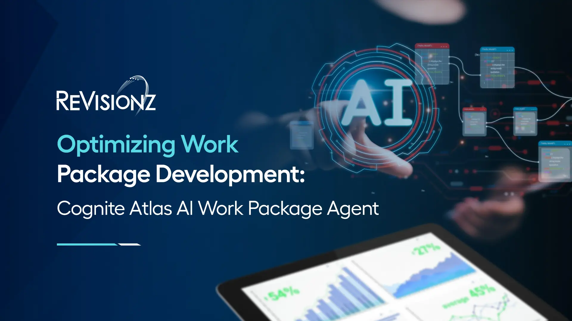 AI-enhanced work package development visualization.