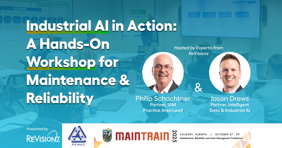 Industrial AI workshop for maintenance and reliability professionals.