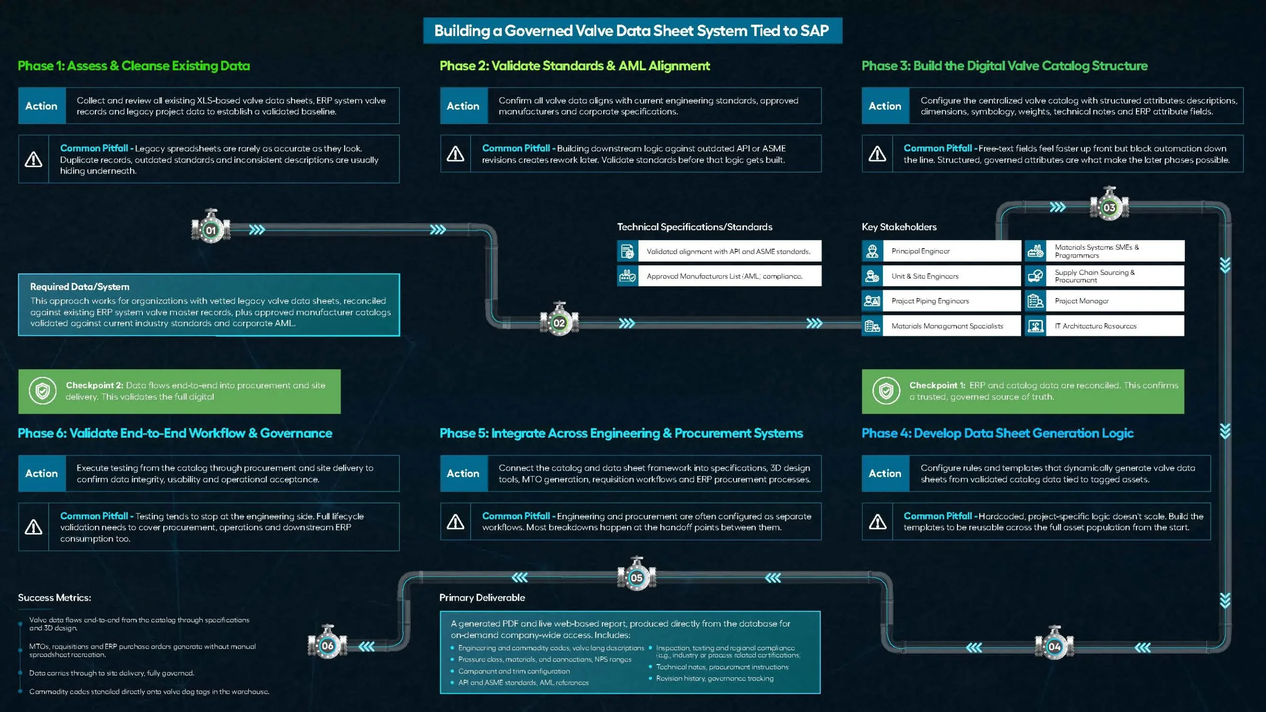 Building a Governed Valve Data Sheet System Tied to SAP